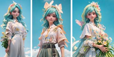 AI DF3d 人物海报 设计通用稿
